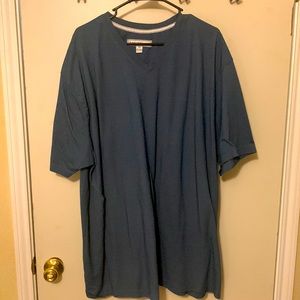 PD&C Men’s 4X Dark Blue V-Neck T-Shirt❤️